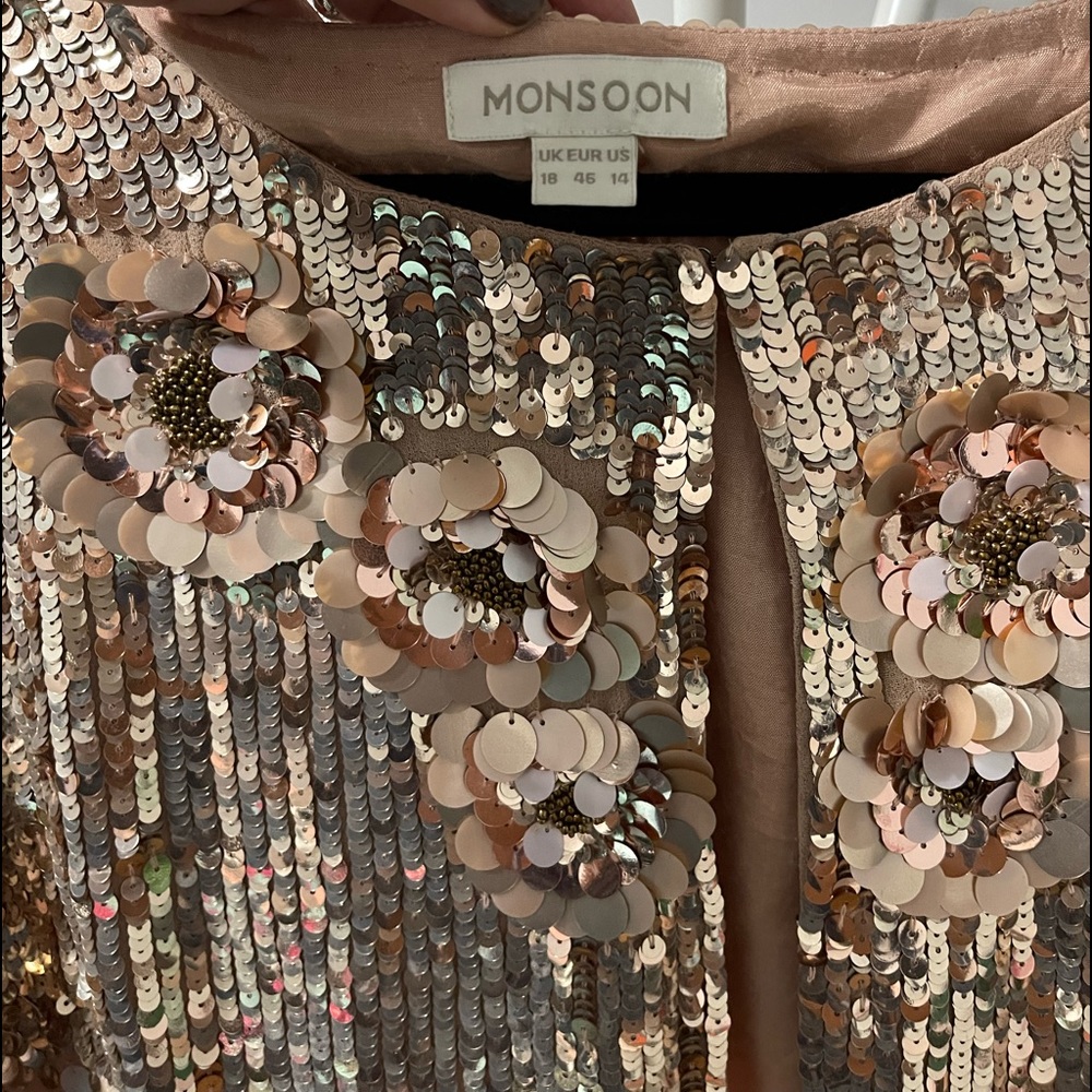 Vintage sequin short cape